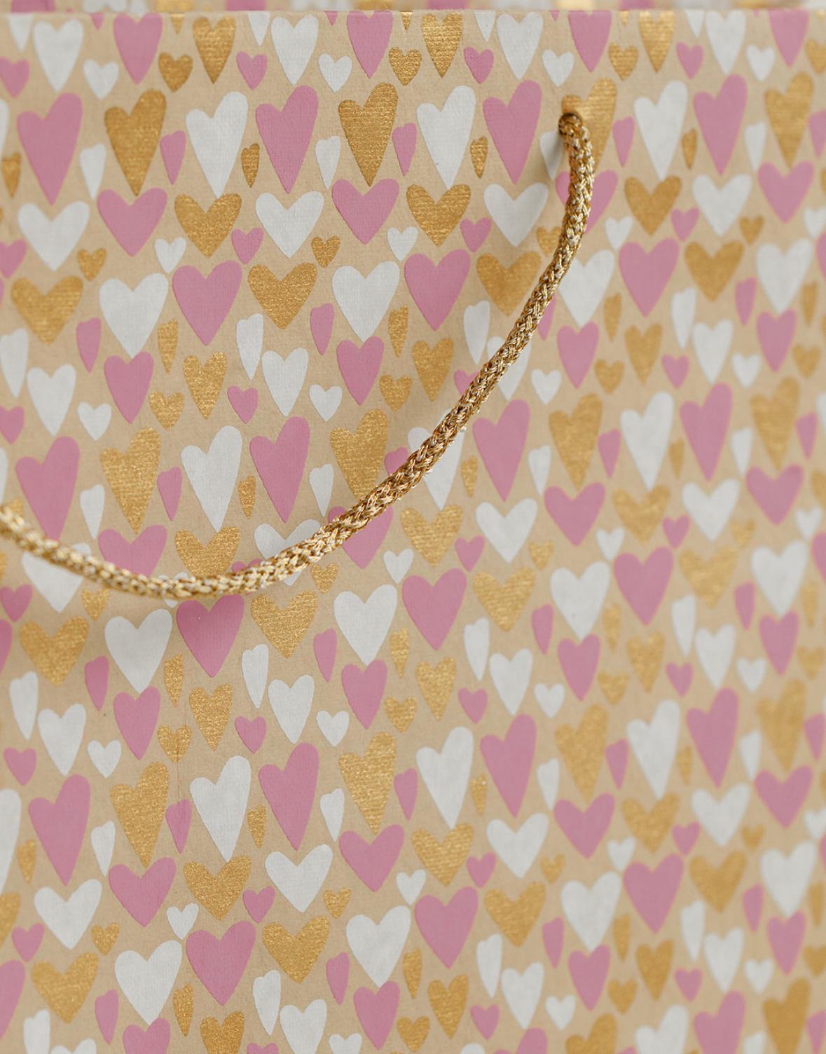 Pink Heart Large Gift Bag