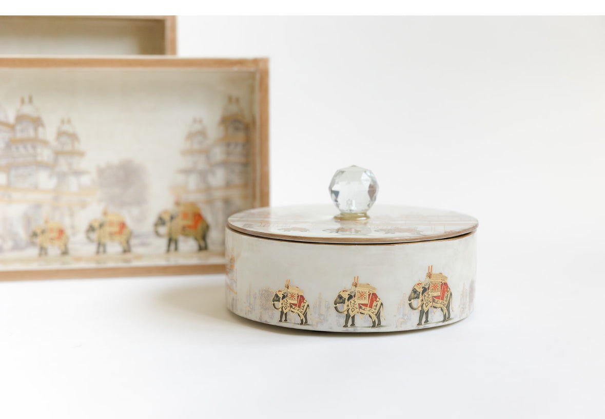 Heritage Haathi Round Box