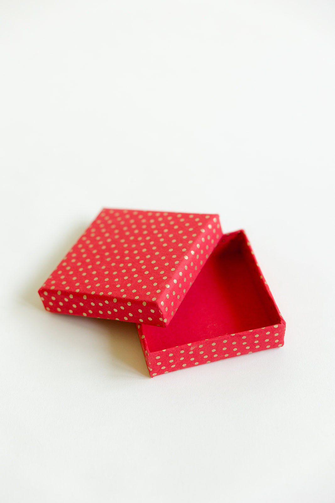 Handcrafted Red Polka Dot Gift Box