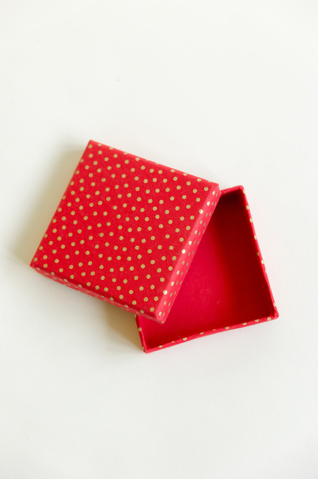 Handcrafted Red Polka Dot Gift Box