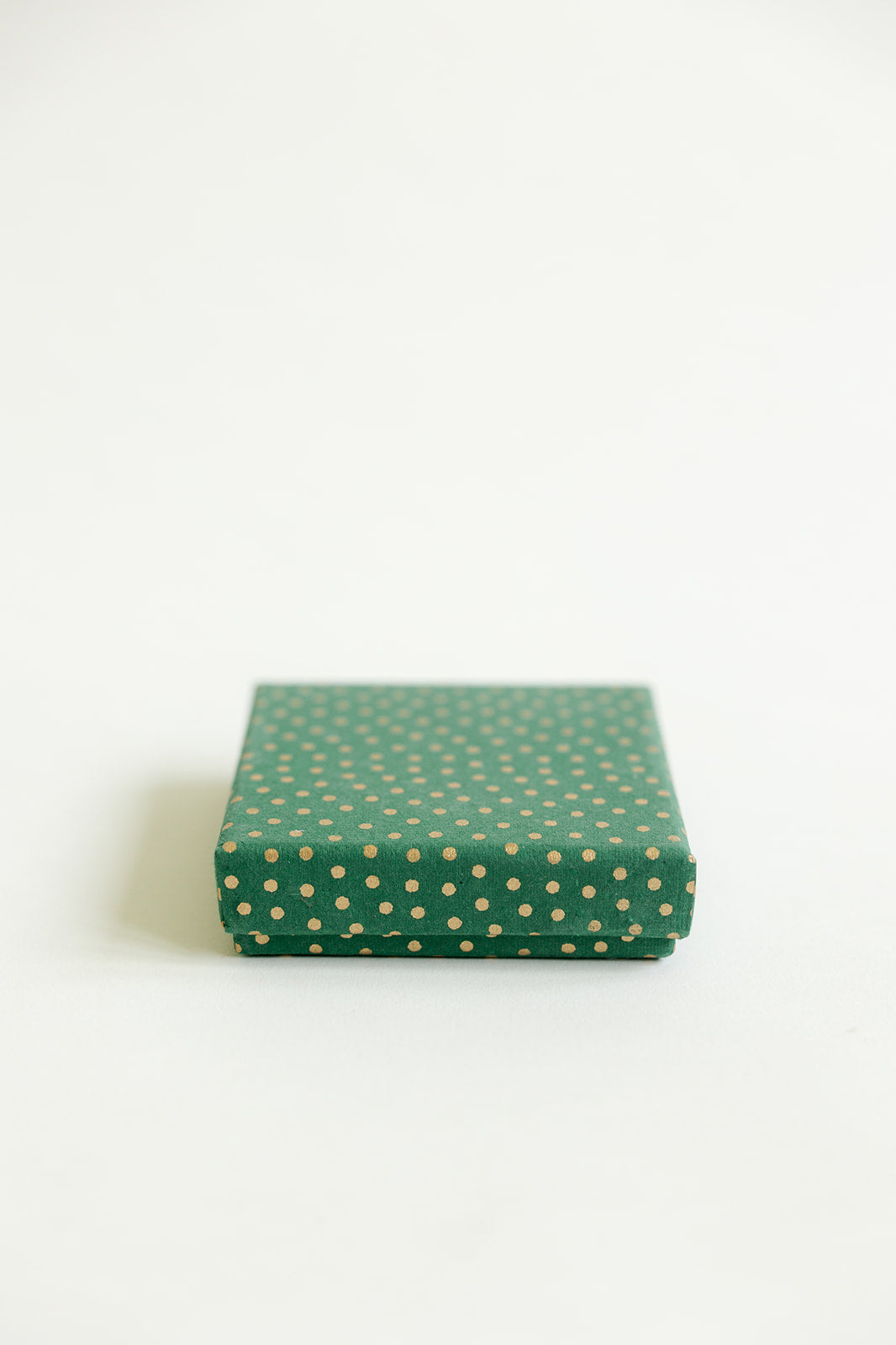Handcrafted Green Polka Dot Gift Box