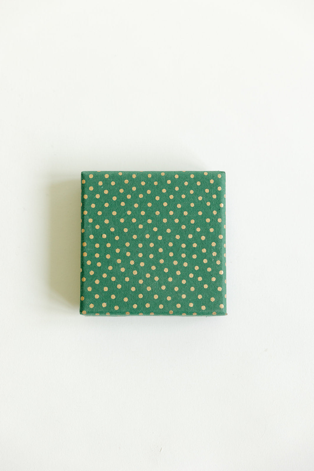 Handcrafted Green Polka Dot Gift Box