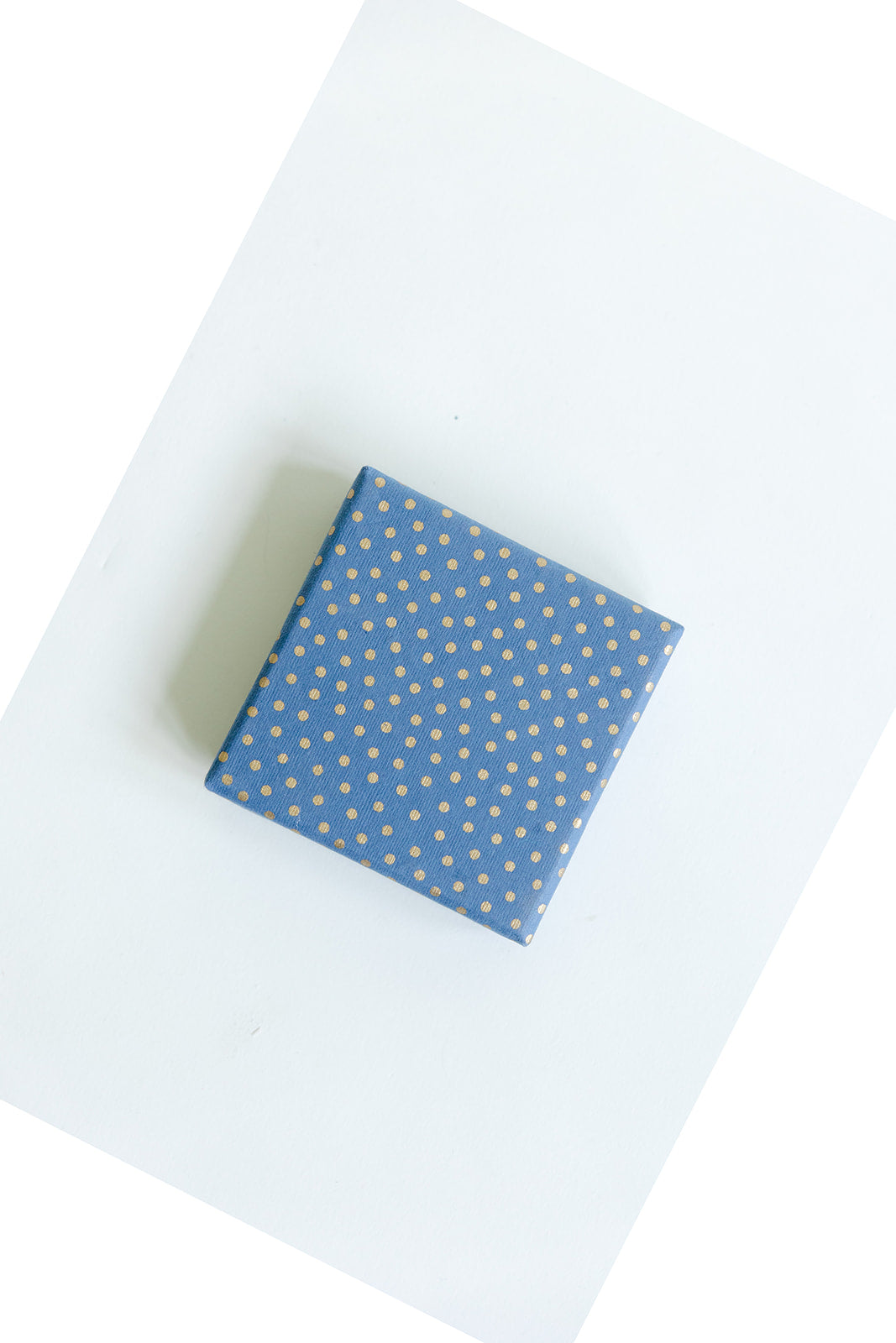 Navy Gold Dots Favour Box