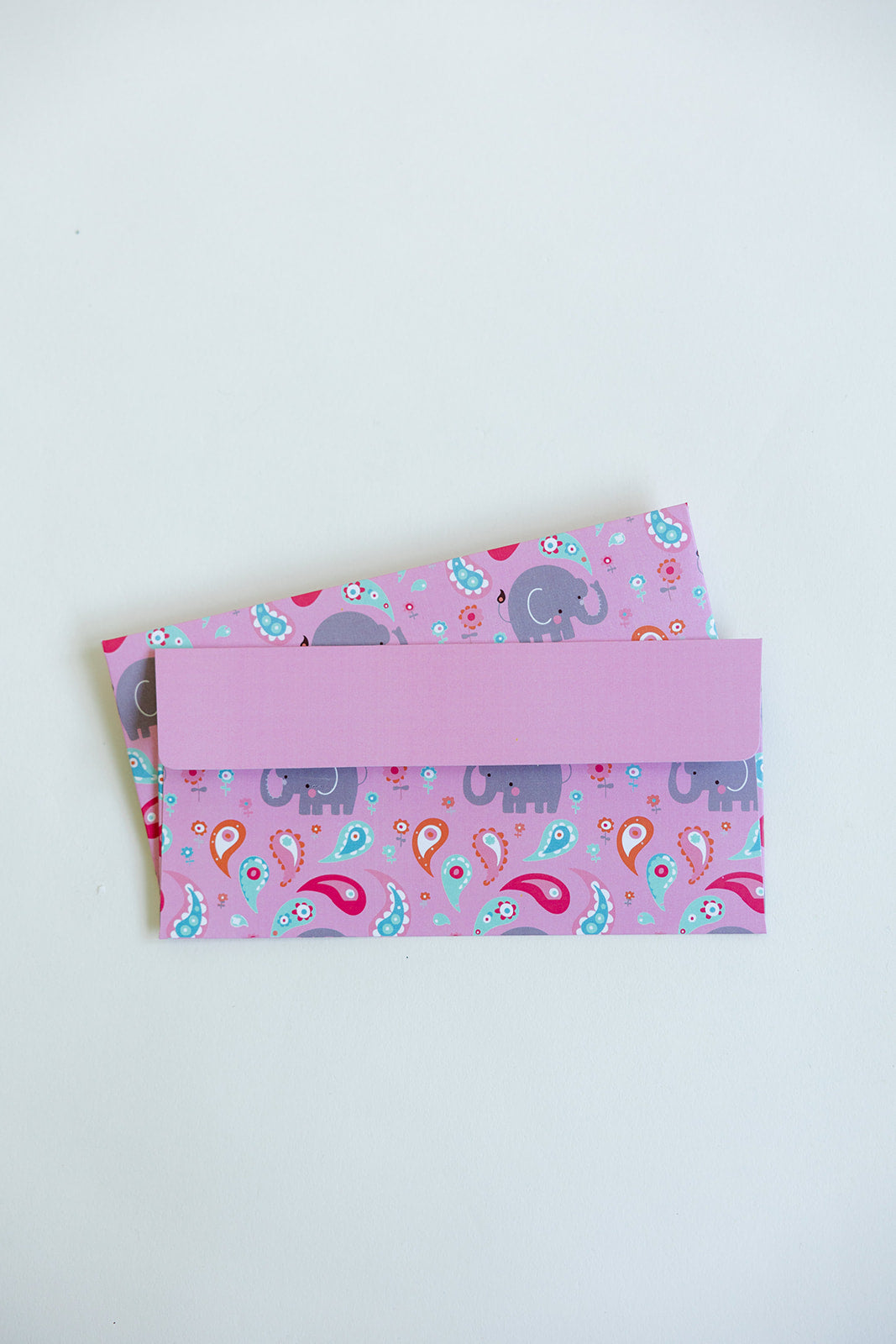 5 Baby Pink Elephant Hatti Money Gift Envelopes