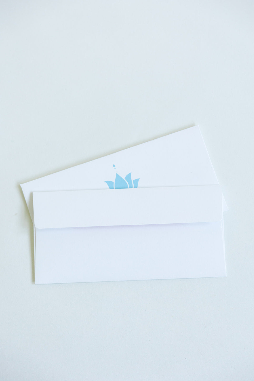 5 Baby Blue Lotus Money Gift Envelopes