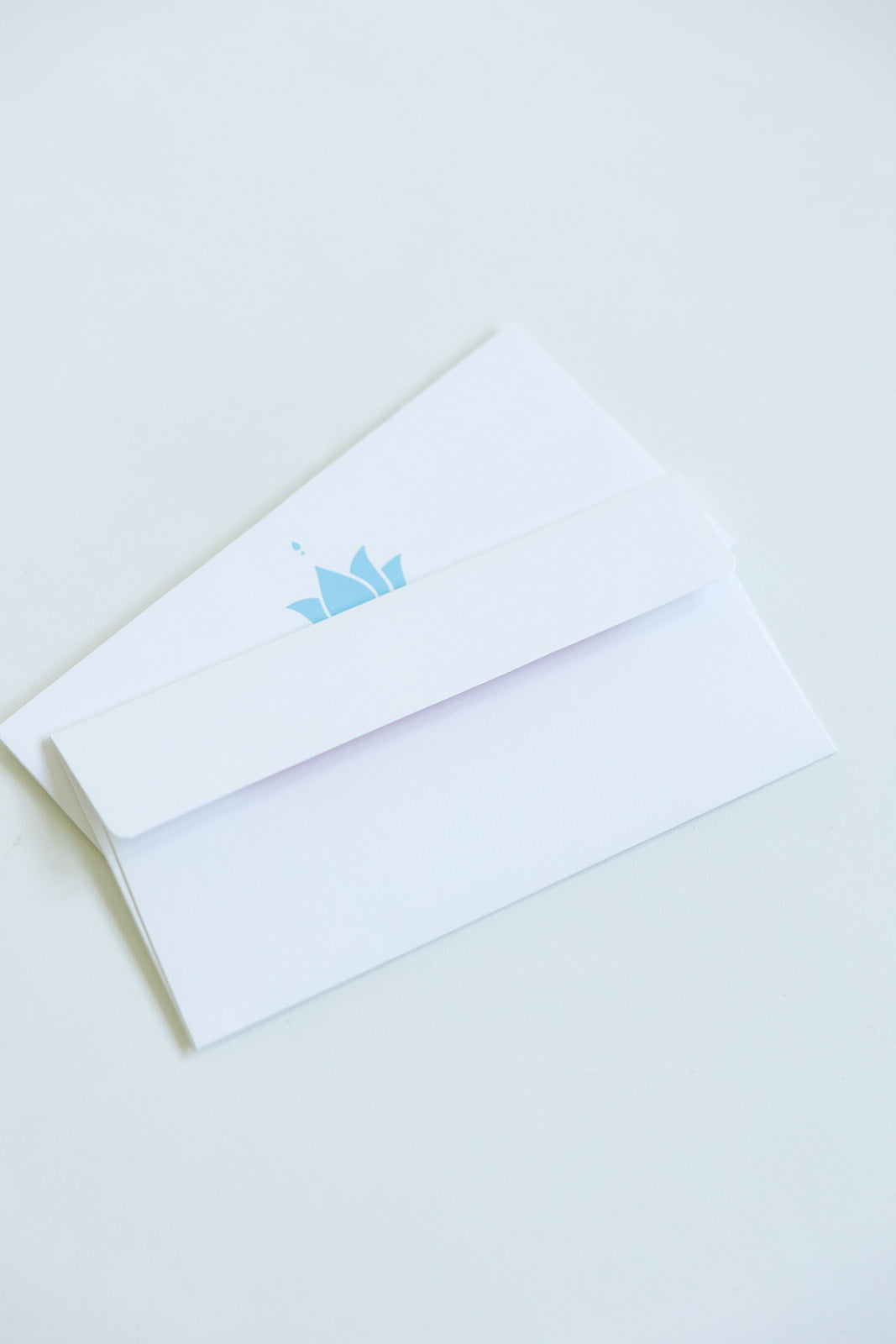 5 Baby Blue Lotus Money Gift Envelopes