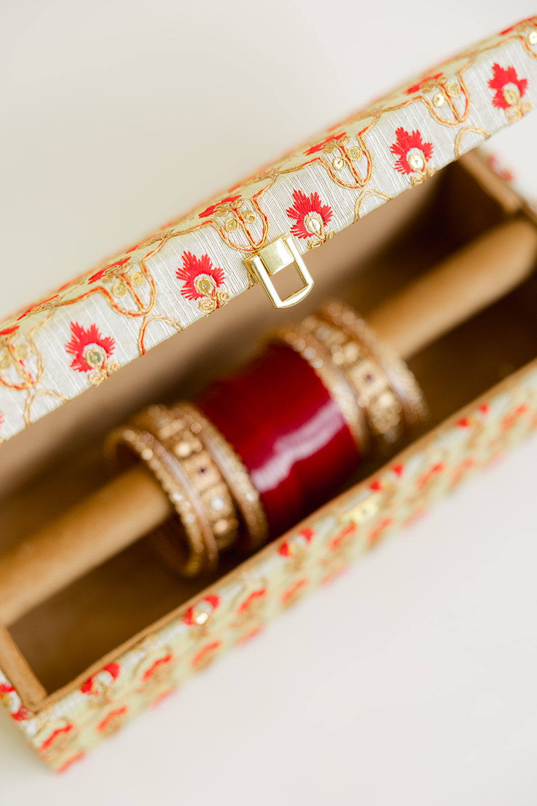 Brocade Bloom Red Chura Box