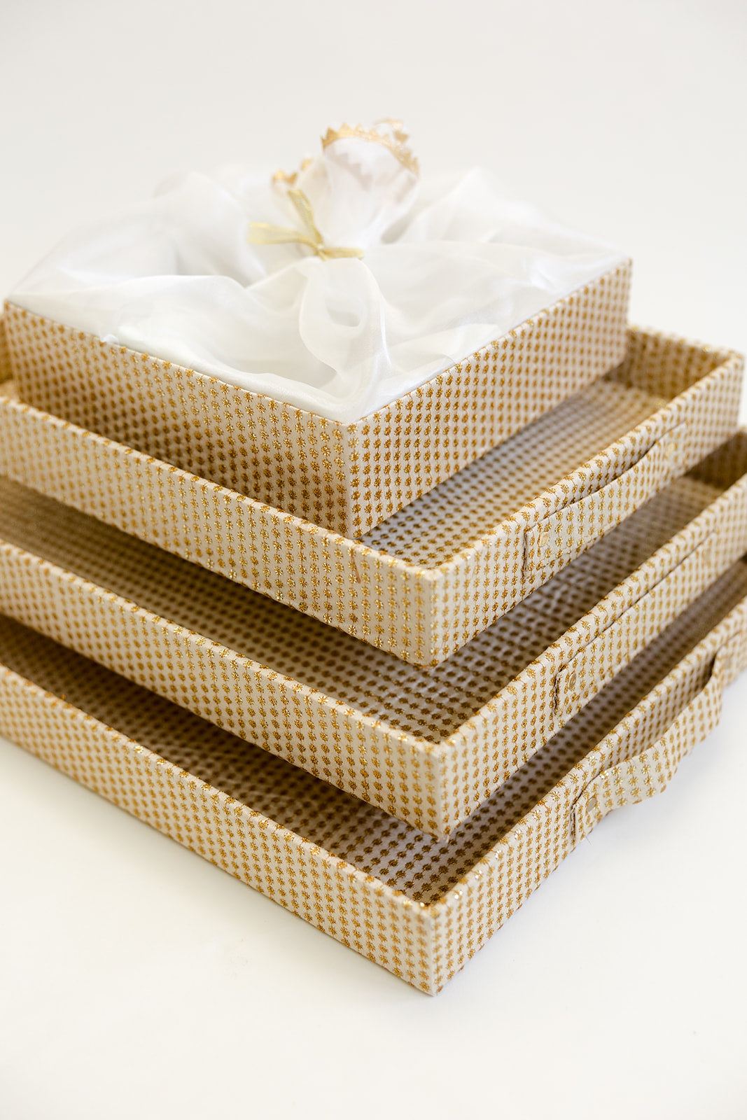 Sitara Gold Square Gift Hamper Basket