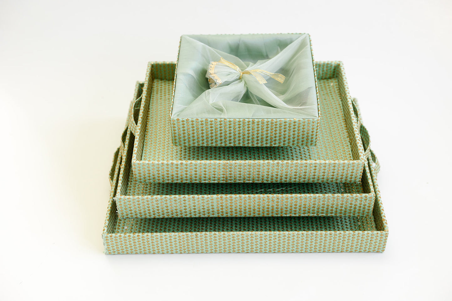 Sitara Green Square Gift Hamper Basket