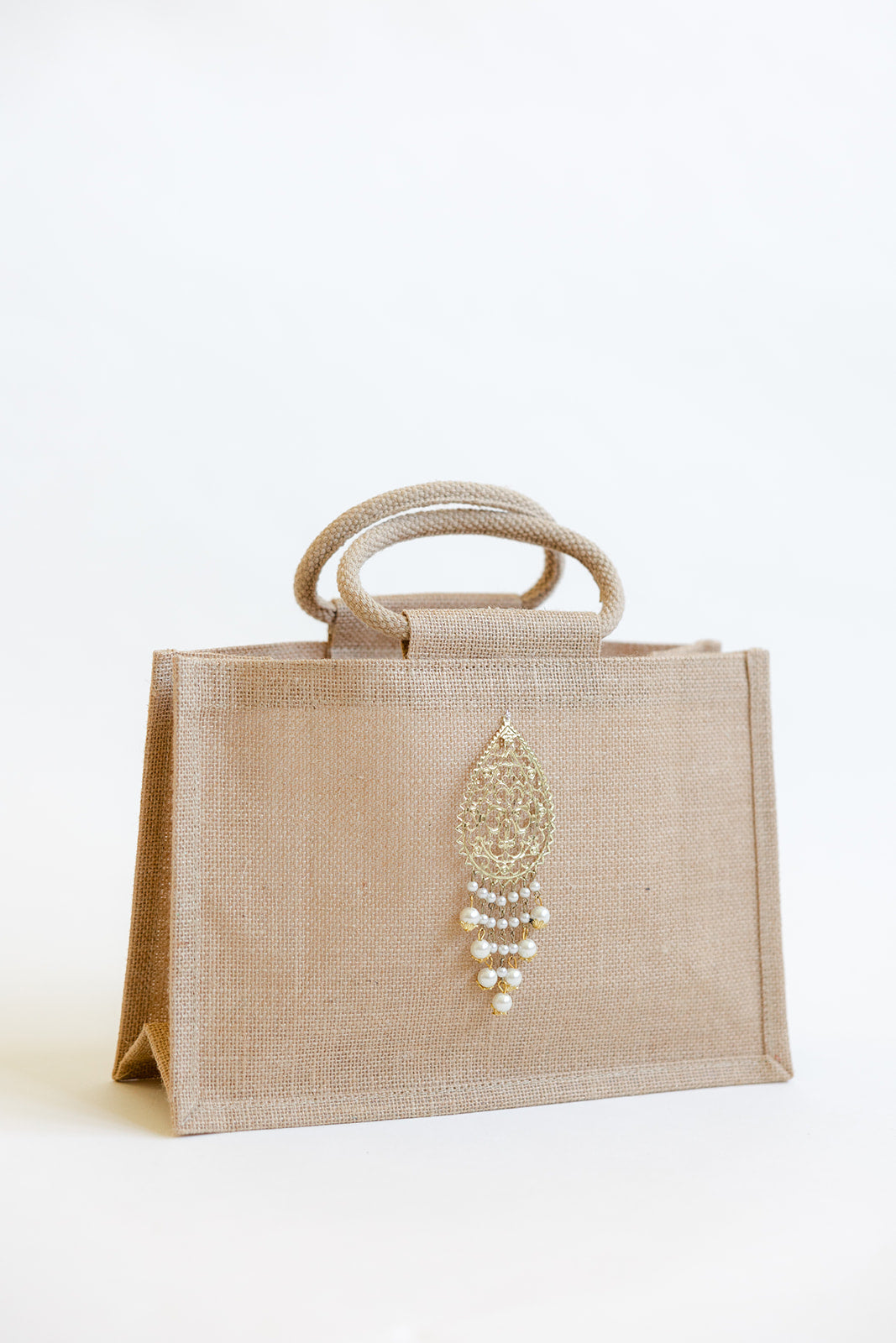 Luxury Beige Small and Large Jute Gift Bags