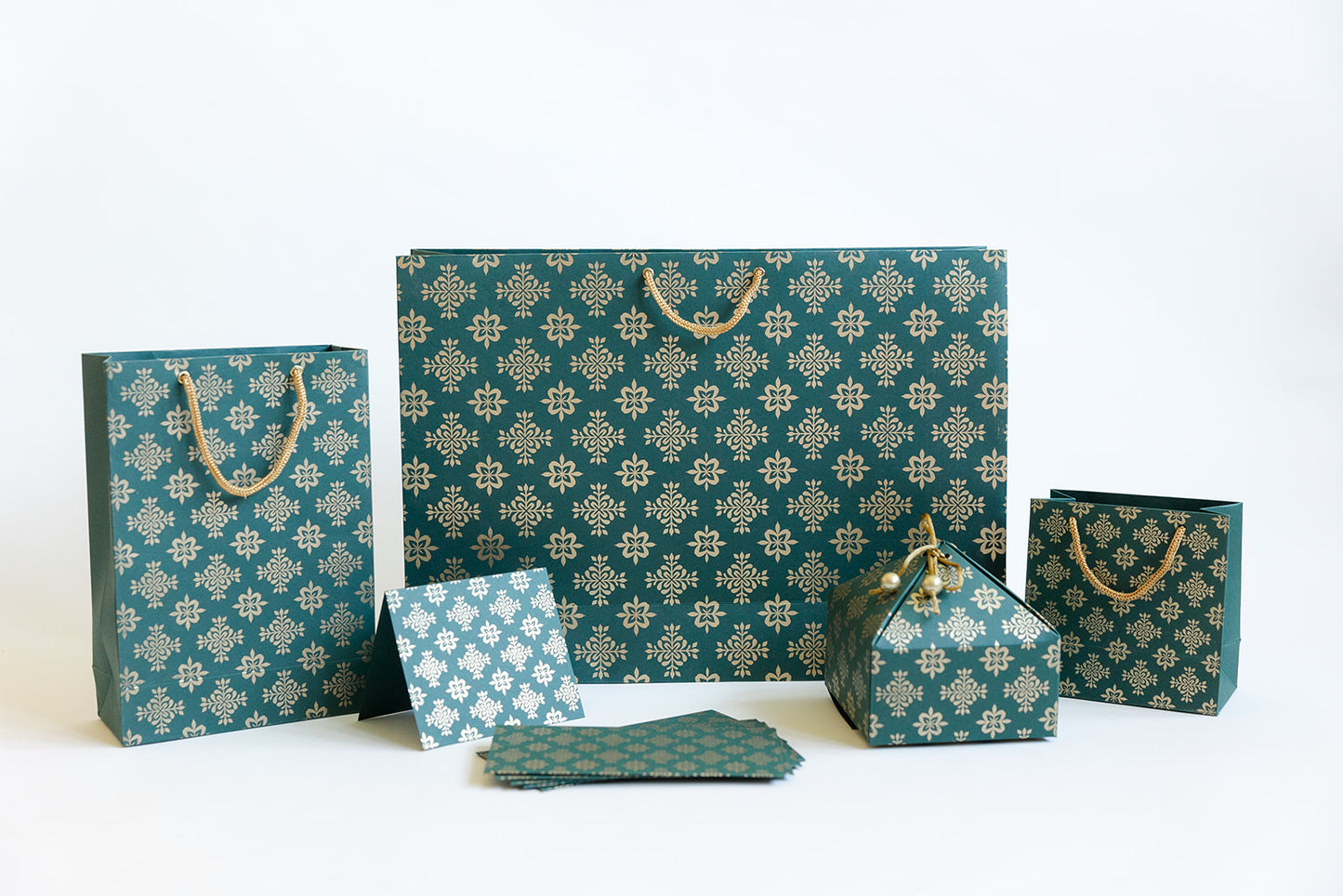 Minakari Green Empty Gift Box