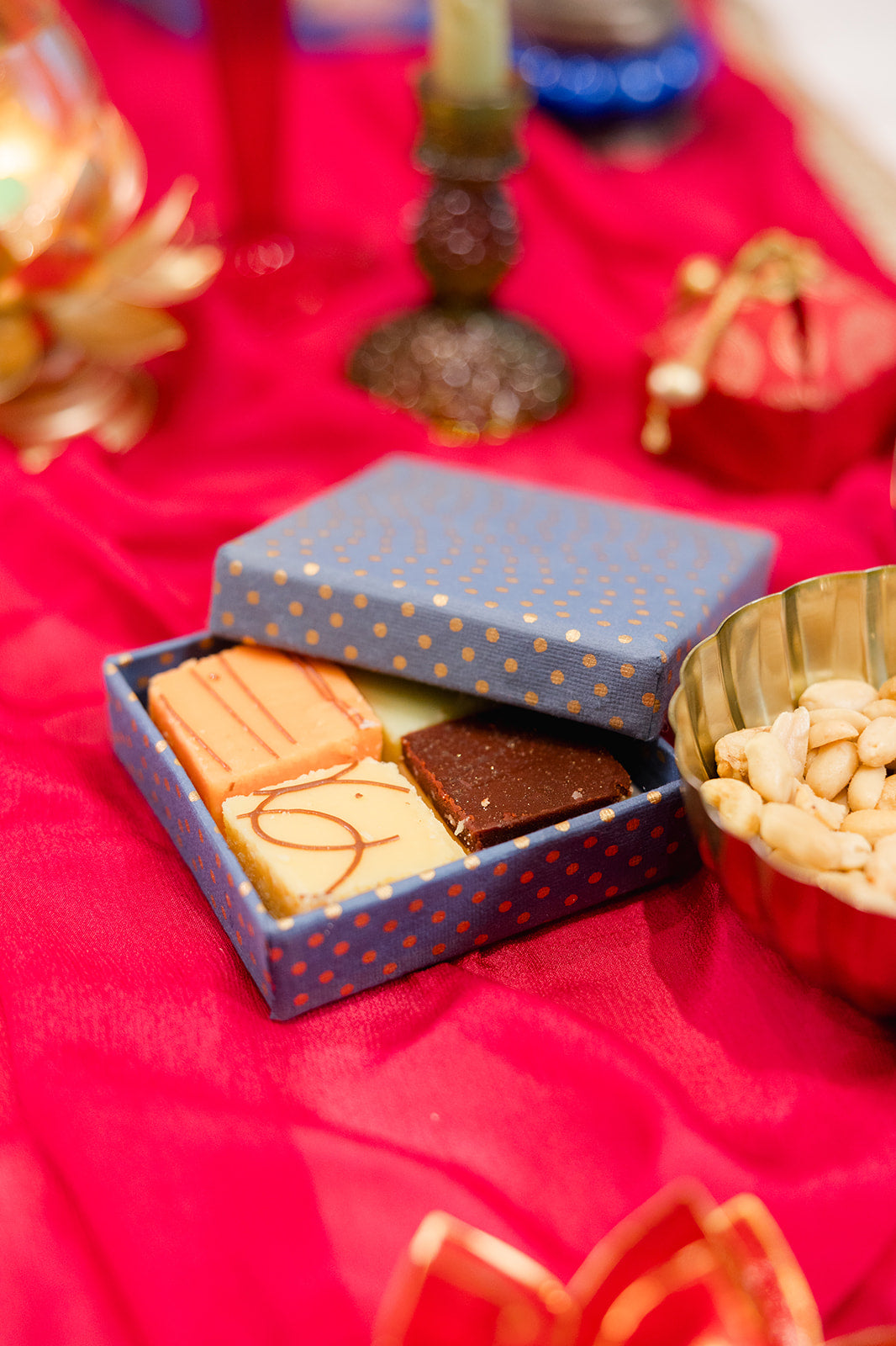 Handcrafted Red Polka Dot Gift Box