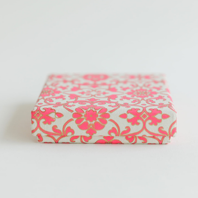 Floral Peach Favour Boxes
