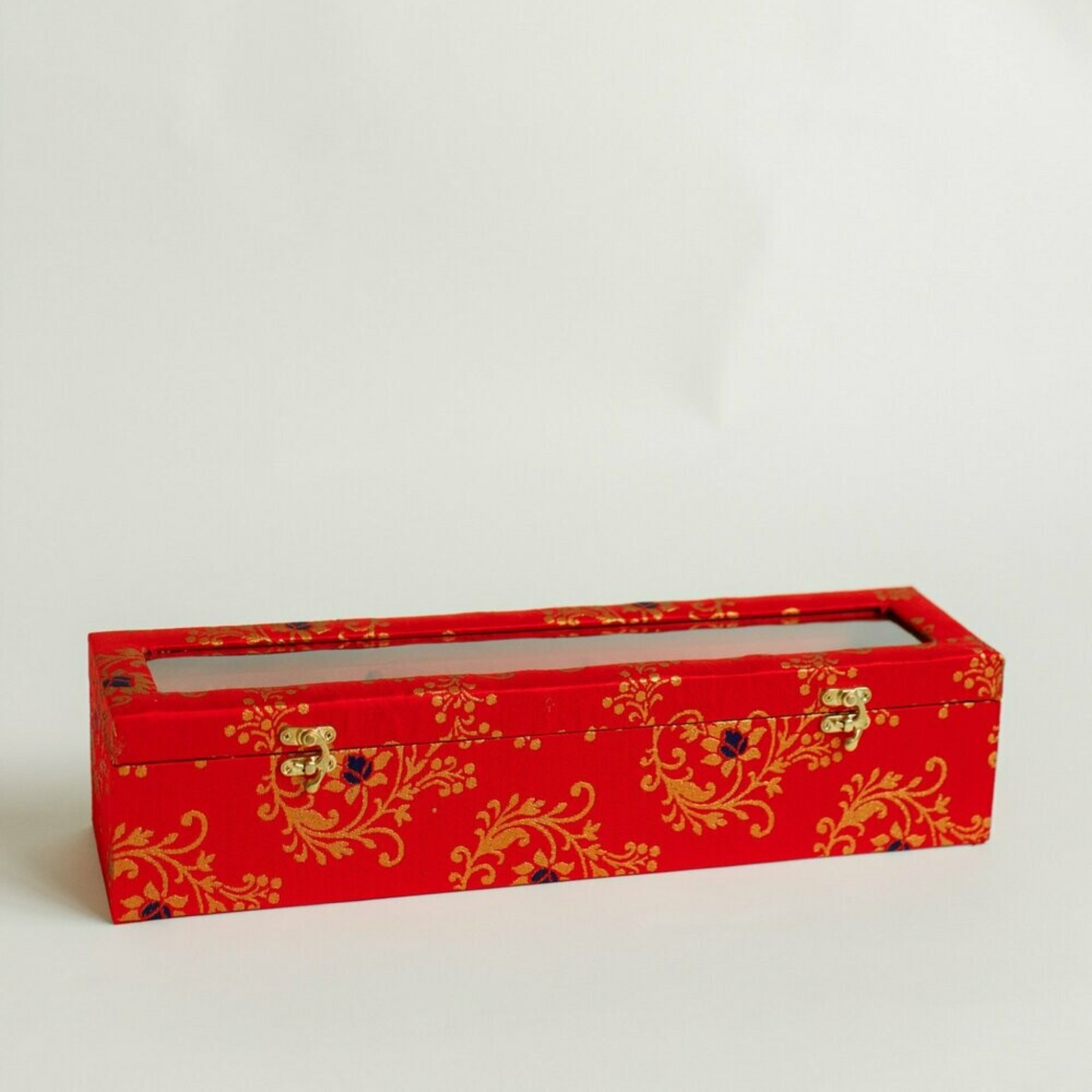 Pushp Red Wedding Chura and khlera Box
