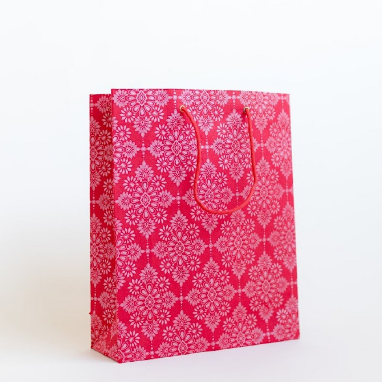 Kundan Red Medium Gift Bag