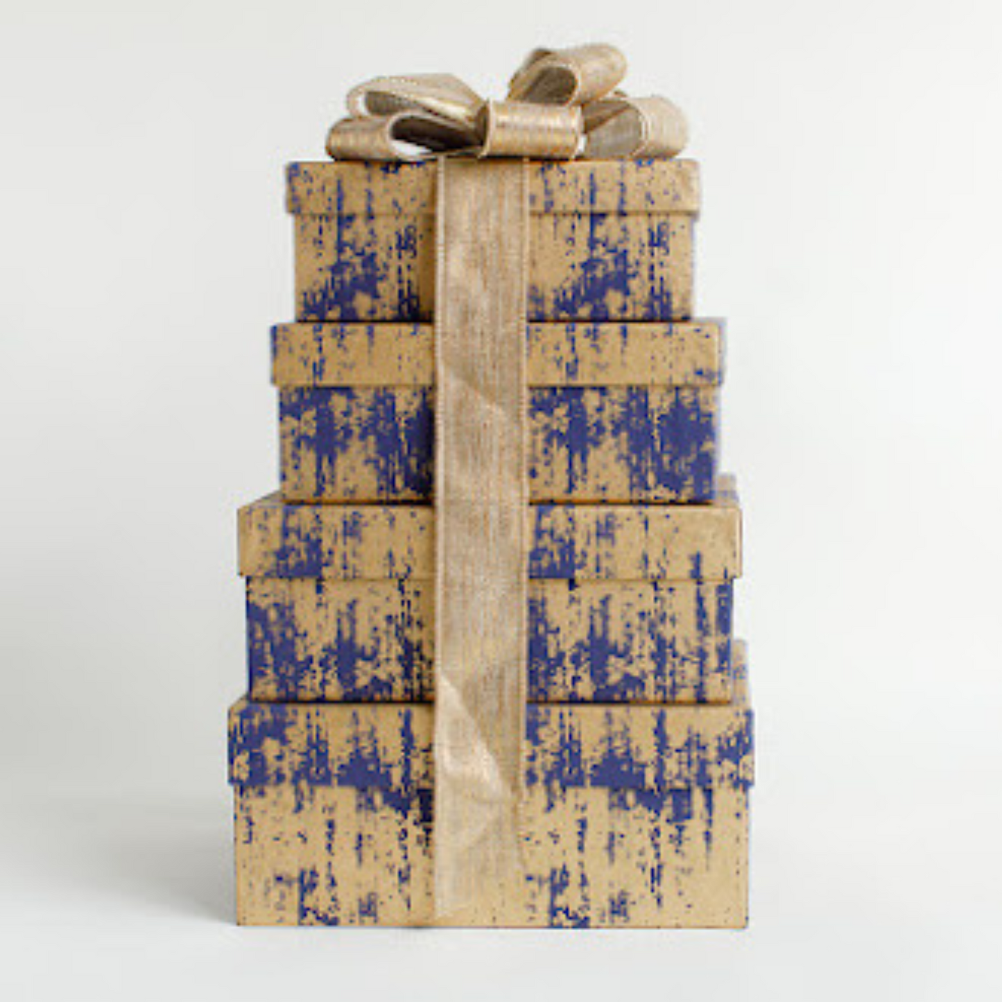 Dash Navy and Gold Square Gift Box Set