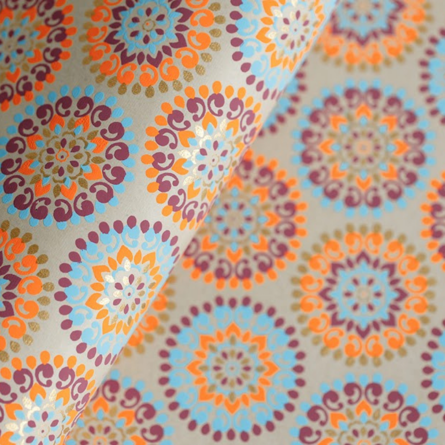 Gold Rangoli Luxury Gift Wrap diwali gift wrap