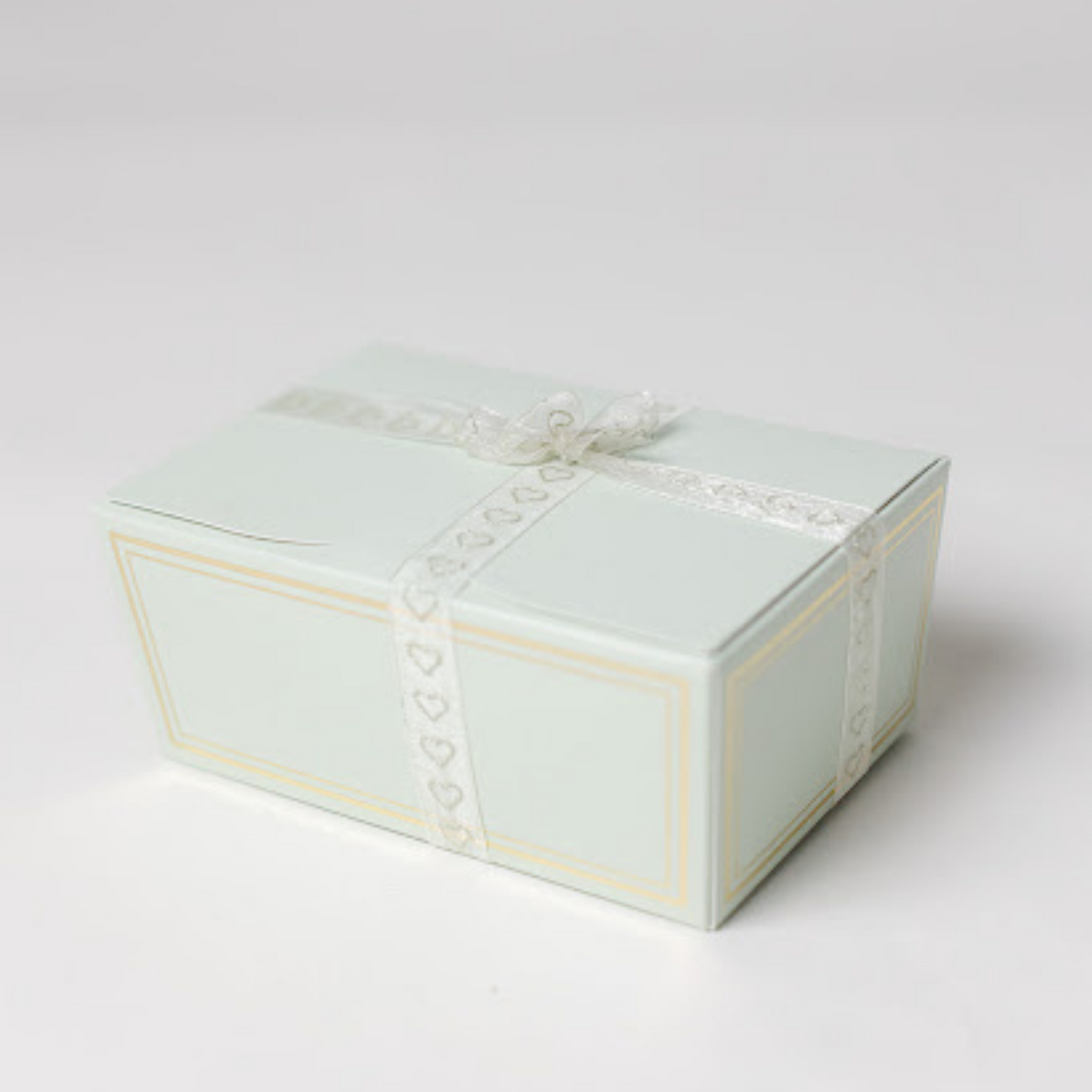 mint green empty sweet treat box