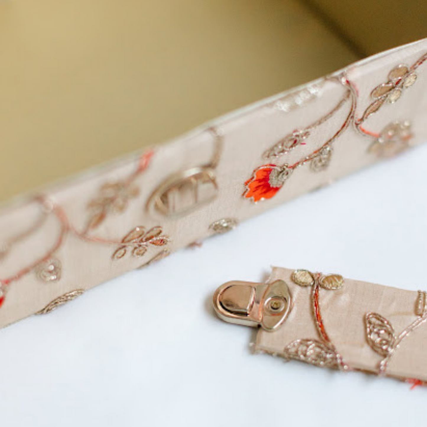 Gold Zari Hamper Basket