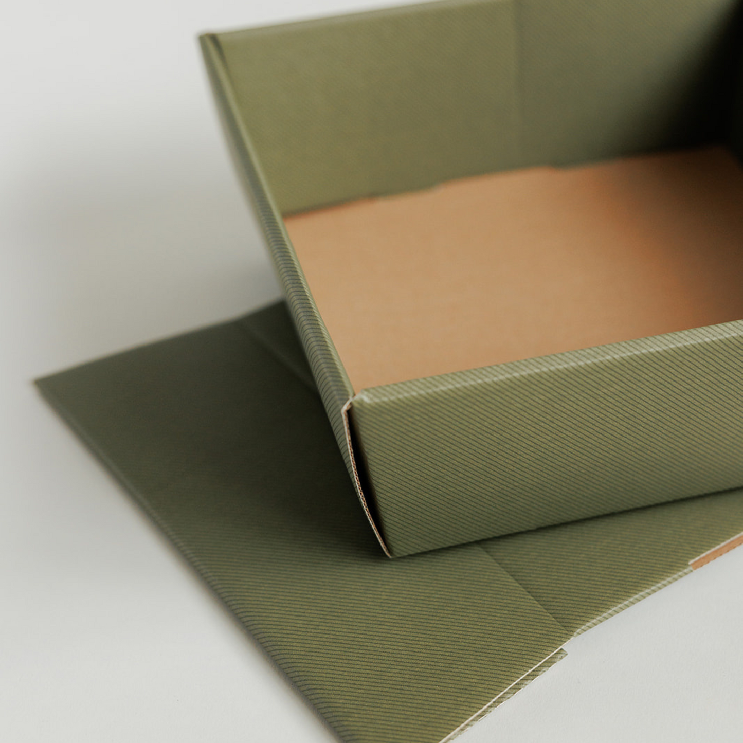 Green Flat Pack Hamper Basket