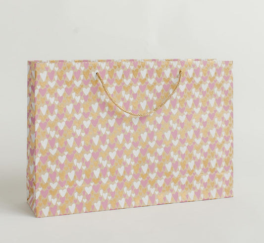 Pink Heart Large Gift Bag