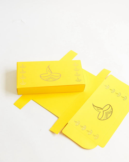 Diwali Diya Yellow Treat Box
