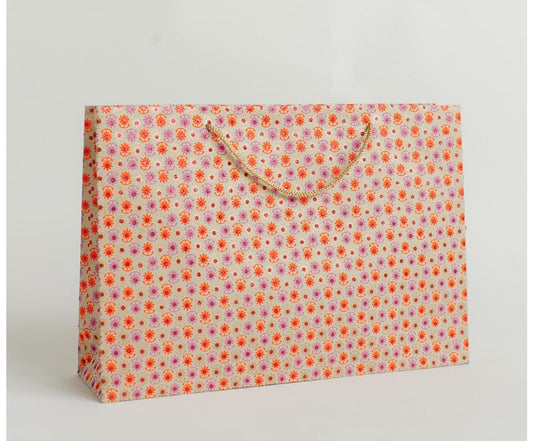Daisy Orange Large Gift Bag