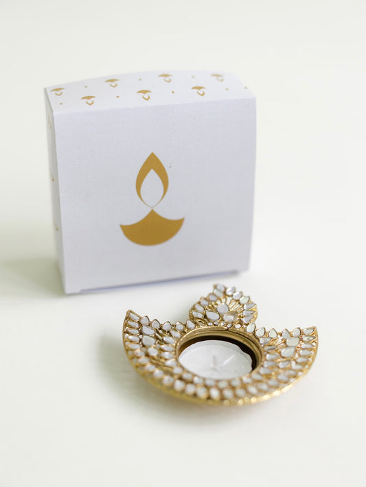 Mirror Diya Tea Light Holder