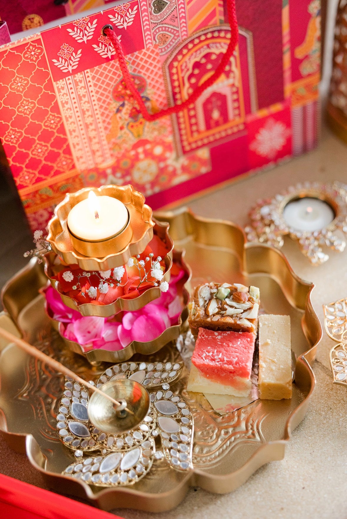 Gold Thaali Tray