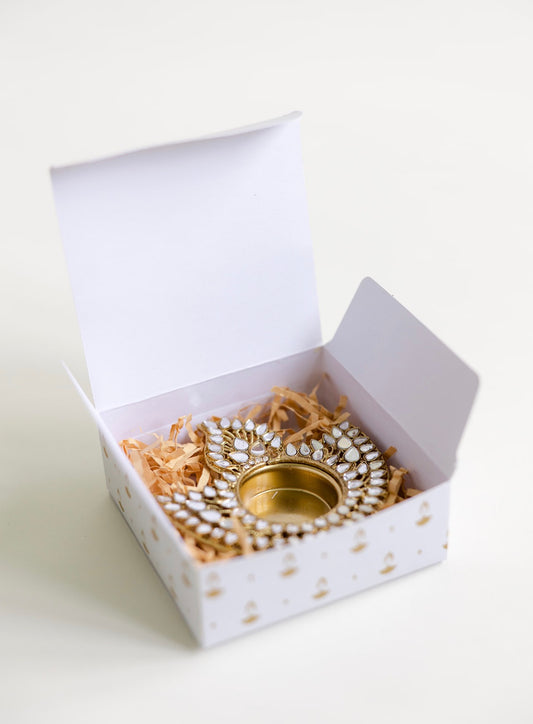 Mirror Diya Tea Light Holder