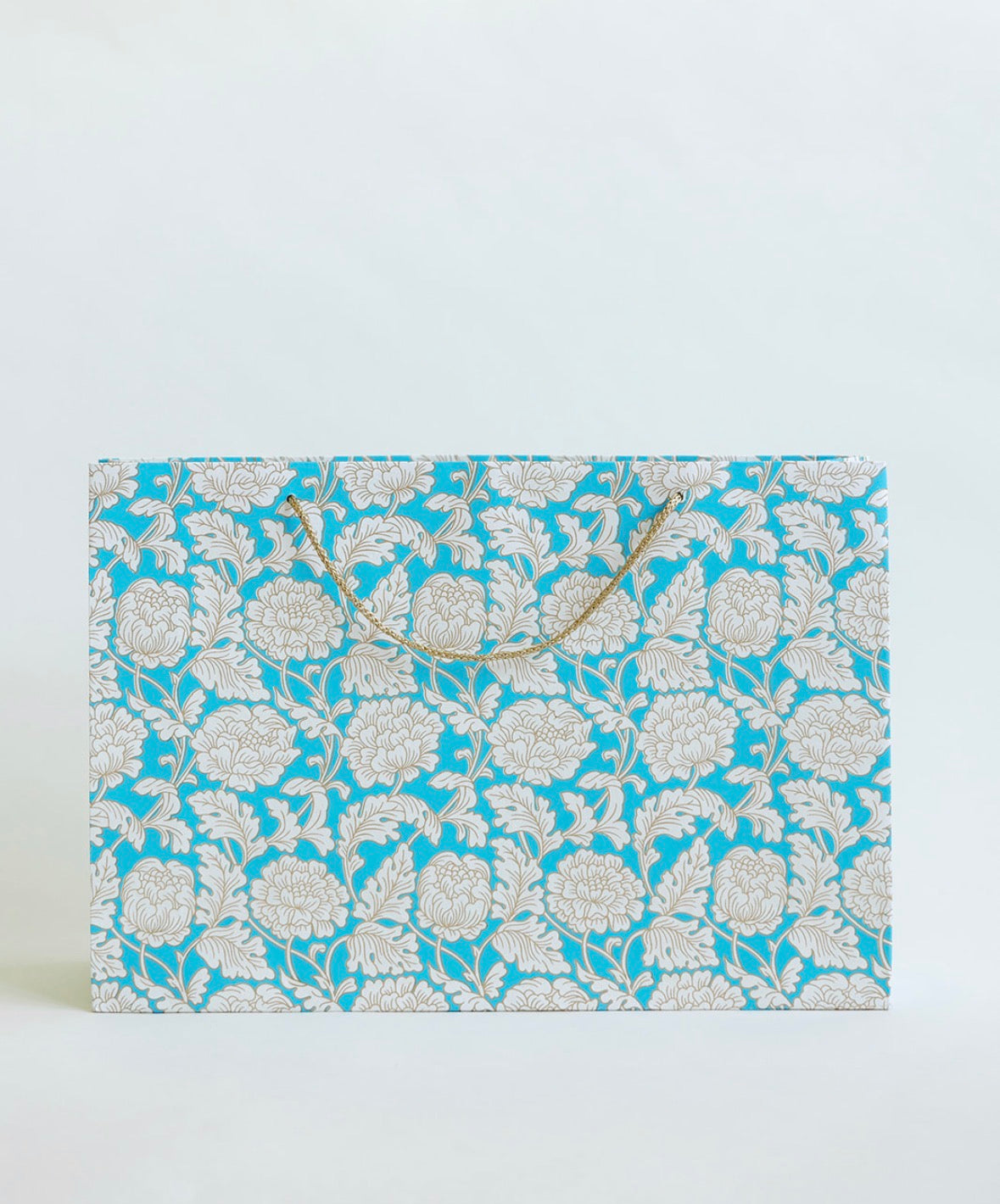 Turquoise Floral Gift Bag