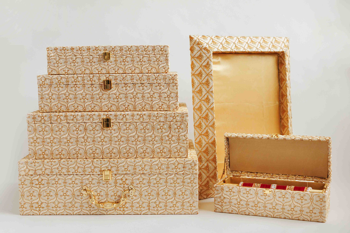 trunk gift boxes for wedding trousseau packaging