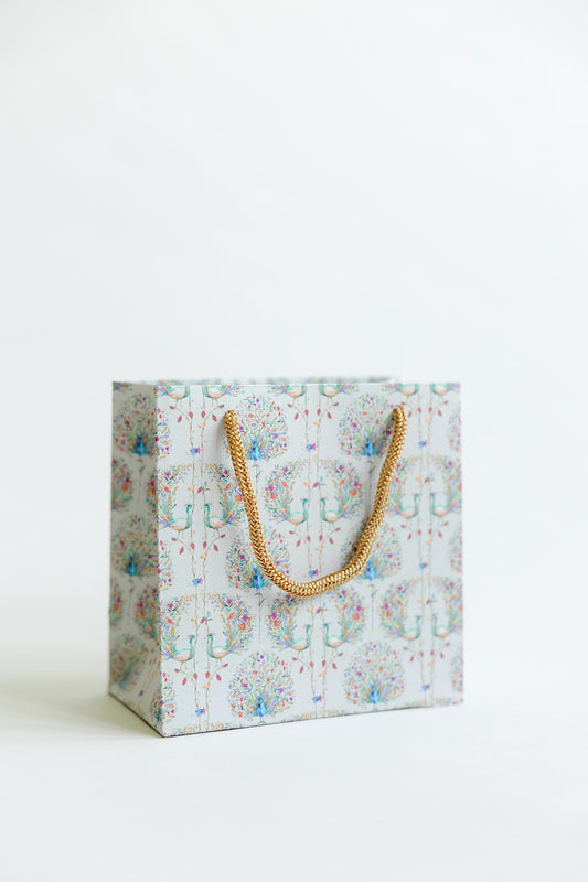 Mini Gift Bag Dancing Peacock