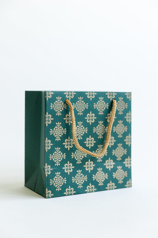 Mini Gift Bag Green Minakari