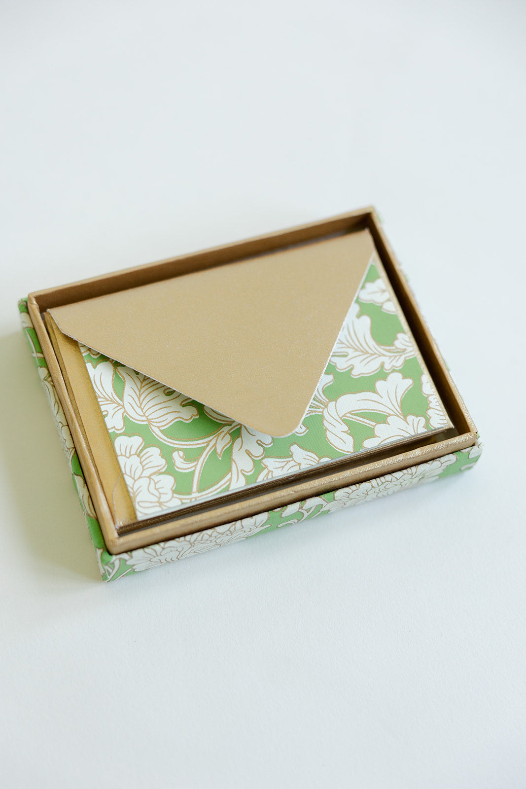Green Blank Notecards with envelope box set – Decorasian