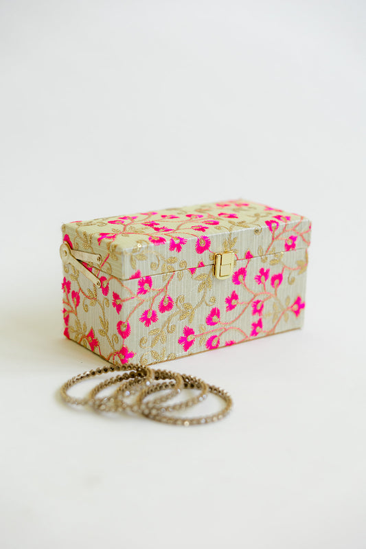 Brocade Bloom Pink Kaleera Box