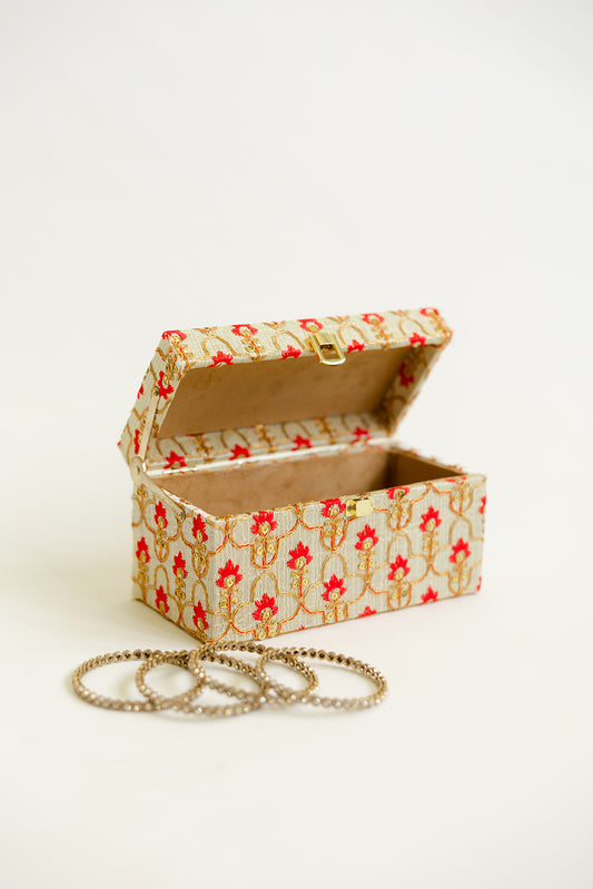 Brocade Bloom Red Kaleera Box