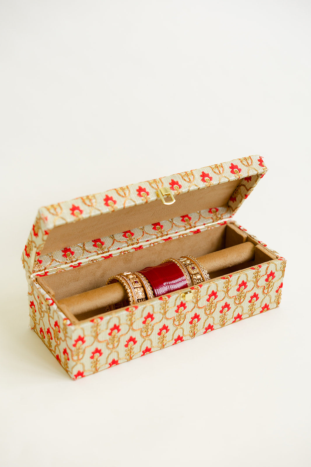 Brocade Bloom Red Chura Box – Decorasian