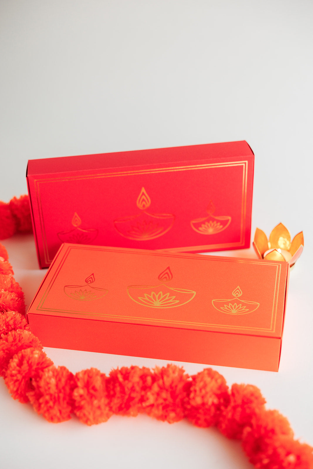 Diwali Diya Orange Treat Box