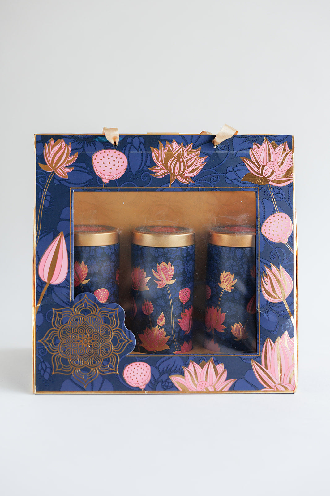 Lotus Luxury Hamper Bag Box with 3 Jars