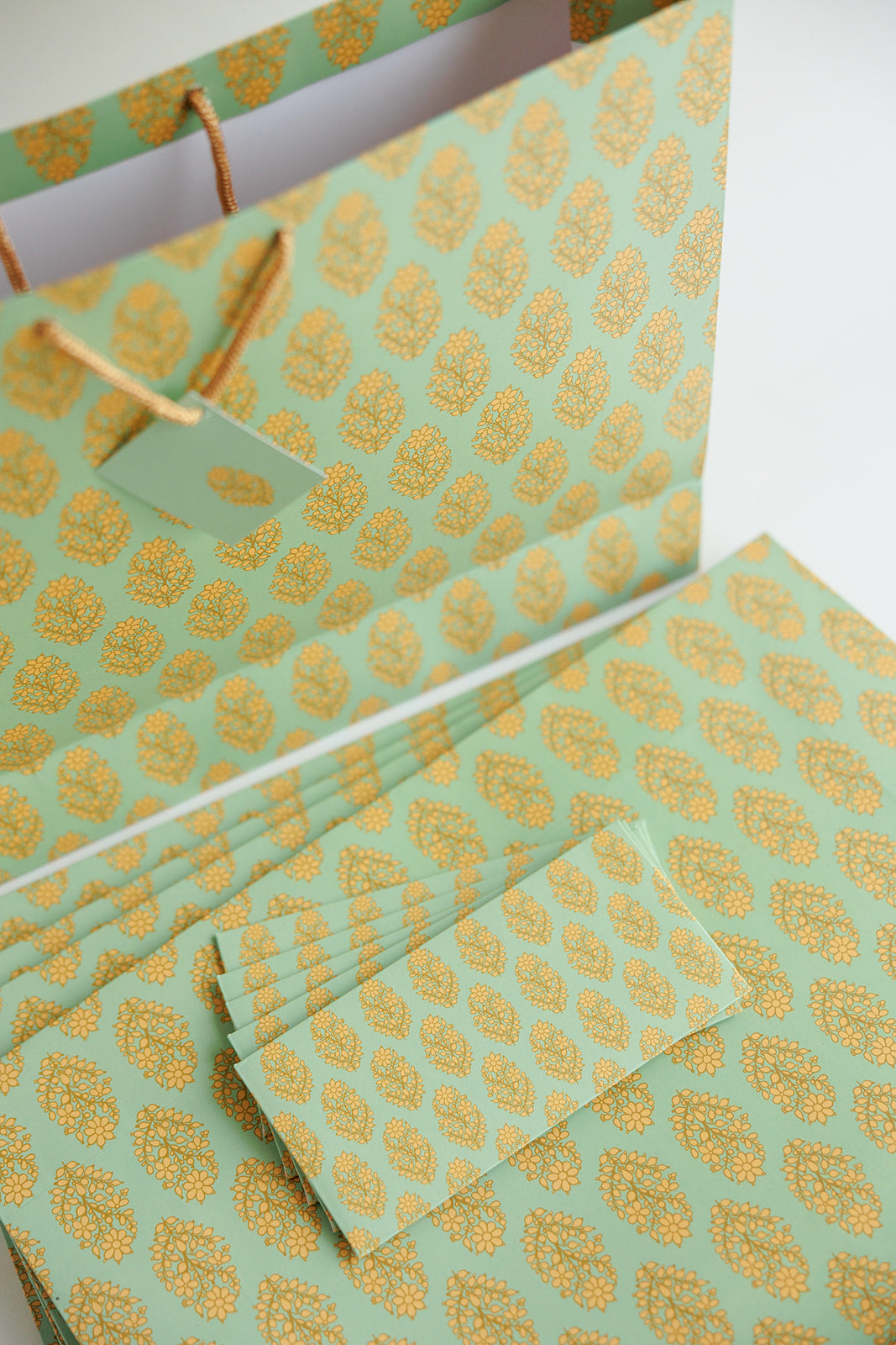 green party bags with handles