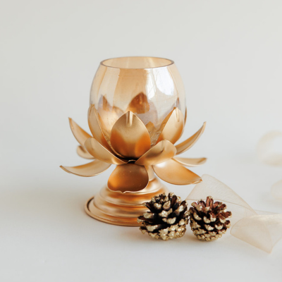 brass tea light holder