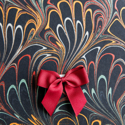 black gift wrap