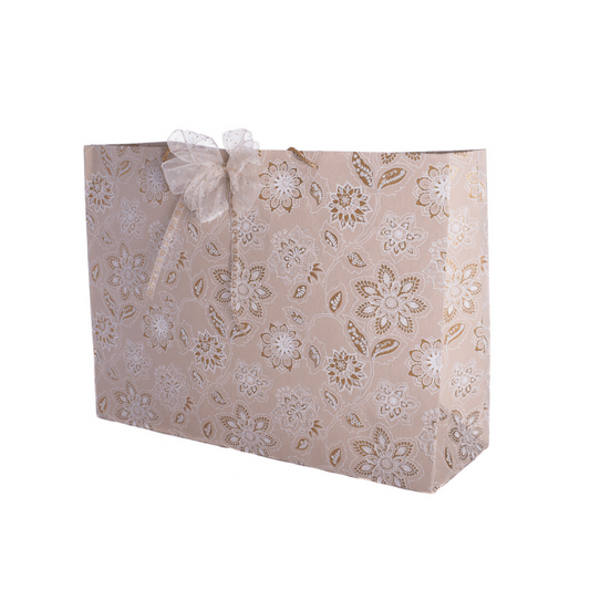 Dahlia Beige Extra Large Gift Bag