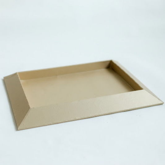 Gold Leatherette Hamper Tray- Various Sizes