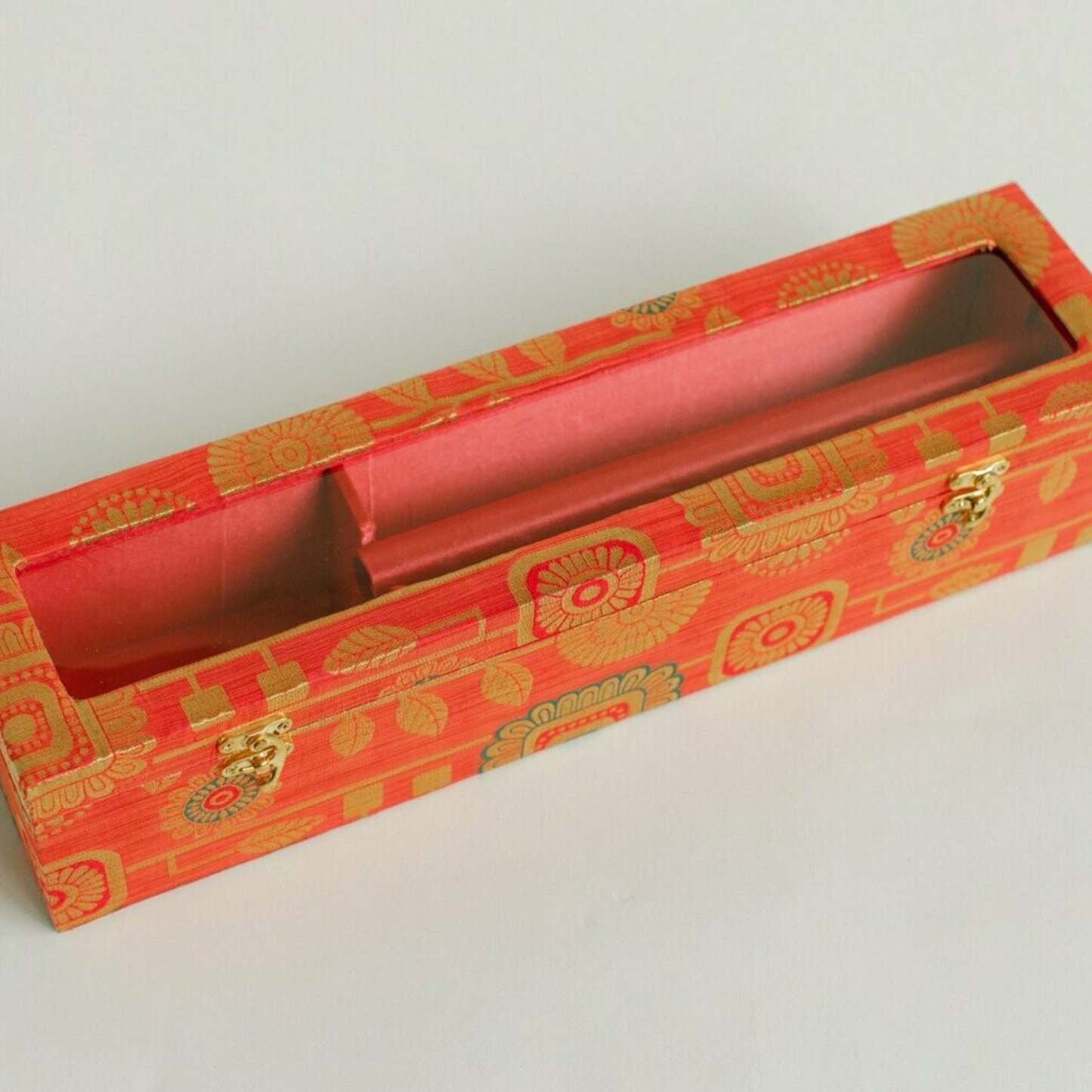 Chura bangle box in red Size 45 x 12 x 10cm