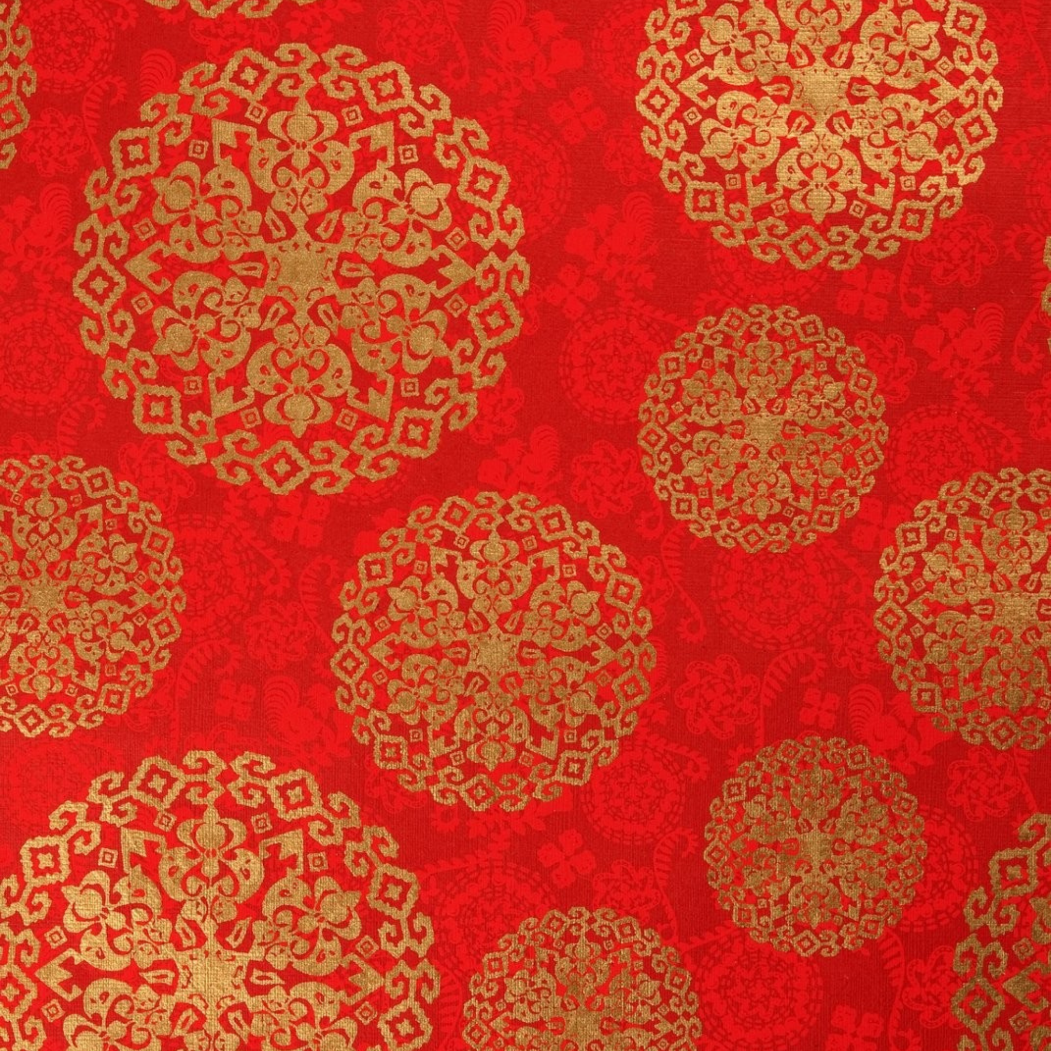 Majestic Red Print Gift Wrap – Decorasian