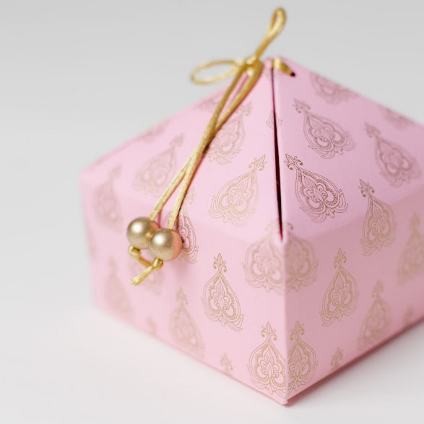 Pink Mughal Leaf Gift Box
