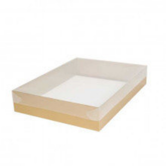 Saree Packaging Clear Lid Box 