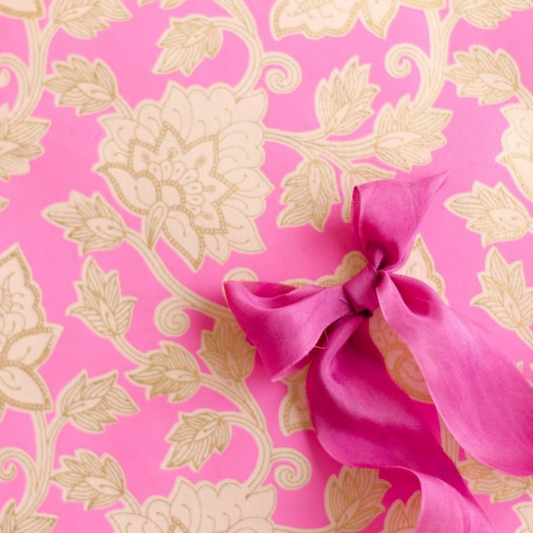 Hot Pink Bloom  Luxury Handmade Gift Wrap